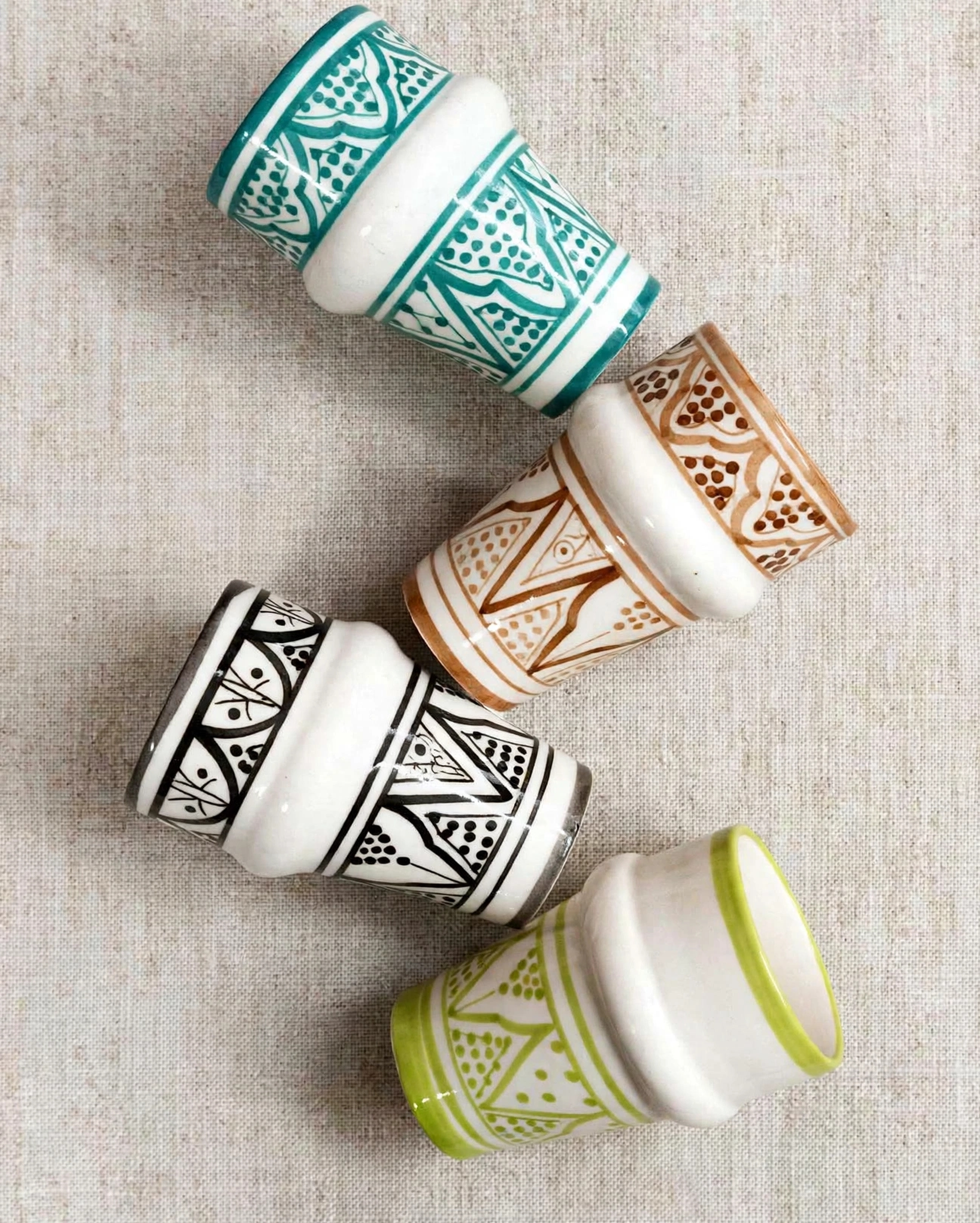 Bicchieri ceramica tradizionale marocchina